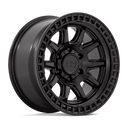 Black Rhino Calico - 20X9 0mm - Matte Black off-road wheel with vented multi-spoke design for rugged 4x4 use