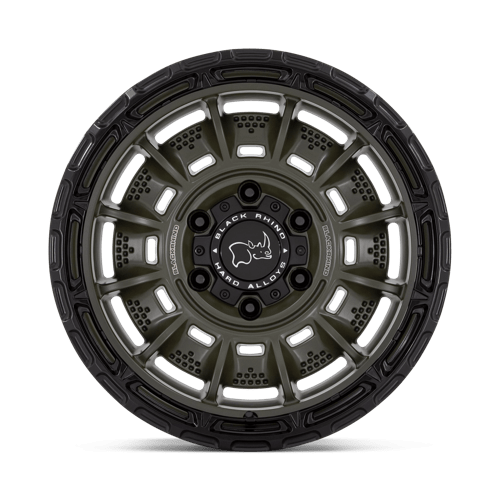 Black Rhino Legion - 17X9 0mm - Olive Drab Green With Black Lip