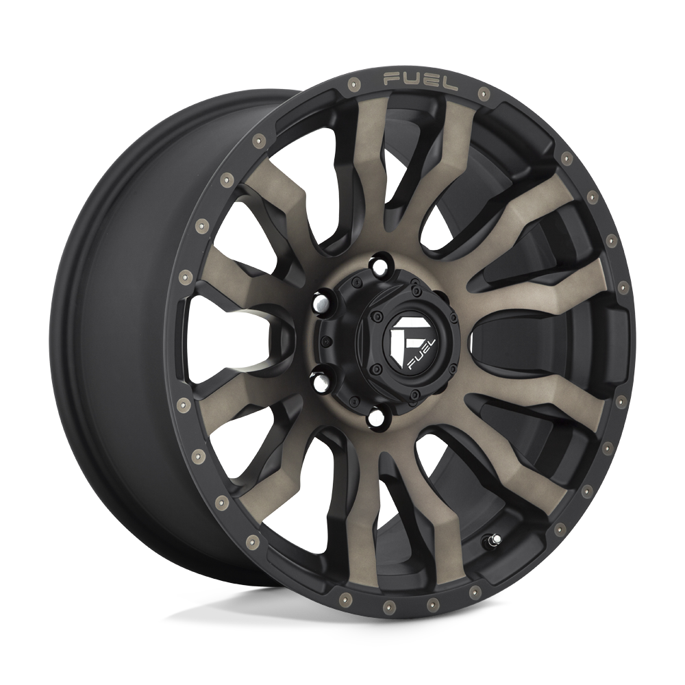 Fuel 1PC D674 Blitz - 18X9 -12mm - Matte Black Double Dark Tint