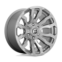 Fuel 1PC D693 Blitz - 18X9 01mm - Platinum alloy wheel with multi-spoke design and brushed finish, off-road style