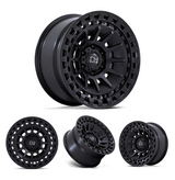 17x8.5" -10 OffSet Black Rhino Wheels & Tires Package - Bundle & Save $100 - Fitment Guarantee heavy-duty black alloy beadlock-style off-road wheels