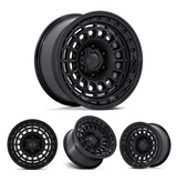 17x8.5" -10 OffSet Black Rhino Wheels & Tires Package - Bundle & Save $100 - Fitment Guarantee heavy-duty matte black beadlock-style off-road wheels