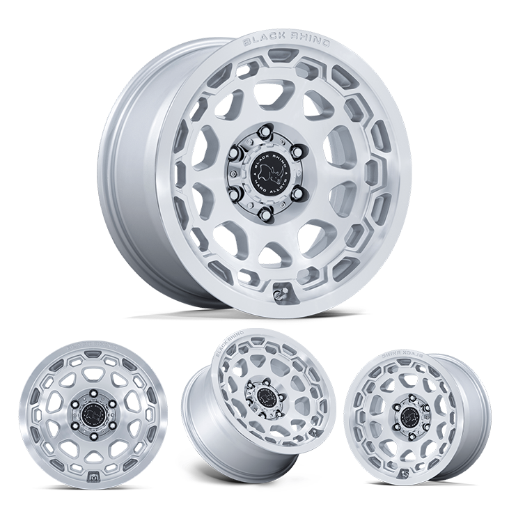 17x8.5" +0 OffSet Black Rhino Wheels & Tires Package - Bundle & Save $100 - Fitment Guarantee