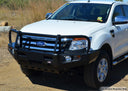 Dobinsons Bull Bar Black Deluxe For Ford Ranger Px, T6 - BU19-3686 heavy-duty impact resistant front protection with fog light mounts