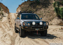 Dobinsons Bull Bar Classic Black For Toyota Land Cruiser 100 Series - BU59-3508 heavy-duty winch and light compatible steel bull bar