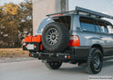 Dobinsons Rear Bumper With Swing Outs For Lexus Gx460 And Prado 150 (Bw80 - 4108) heavy-duty steel with LED lighting, tire, and jerry can carriers