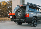 Dobinsons Rear Bumper With Swing Outs For Lexus Gx460 And Prado 150 (Bw80 - 4108) heavy-duty steel with LED lighting, tire, and jerry can carriers