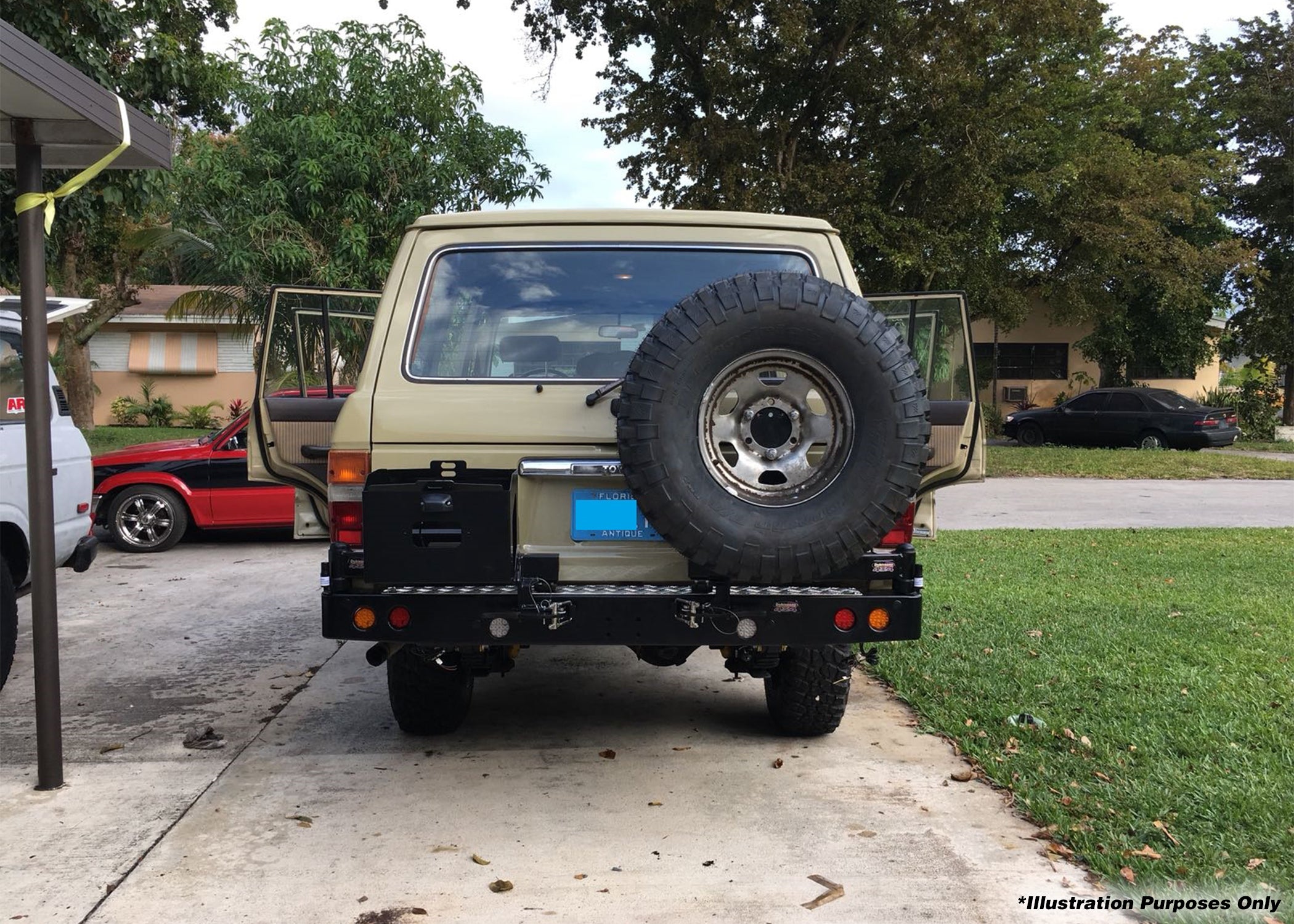 Dobinsons Rear Bumper With Swing Outs For Toyota Prado 120 & Lexus Gx470 (Bw80 - 4121)