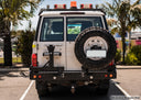 Dobinsons Rear Bumper With Swing Outs For Toyota Landcruiser 60 Series 1986+ Models (Bw80 - 4132) heavy-duty steel swing arms and tire carrier