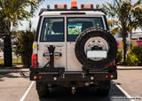 Dobinsons Rear Bumper With Swing Outs For Toyota Landcruiser 60 Series 1986+ Models (Bw80 - 4132) heavy-duty steel swing arms and tire carrier