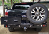 Dobinsons Rear Bumper With Swing Outs For Toyota Hilux Revo 2016 - 2021 (BW80-4135) heavy-duty steel with LED lights and tire carrier