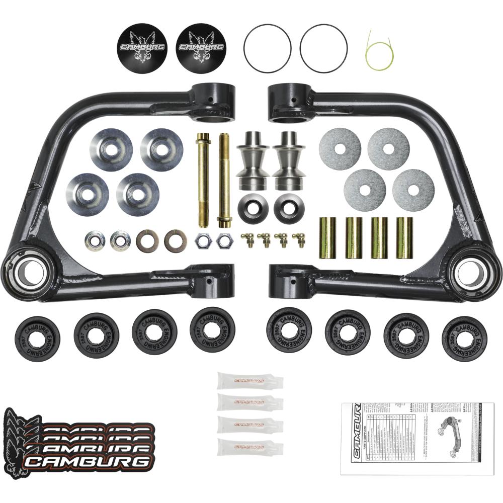 Camburg 1.25" Uniball Upper Control Arms CAM-110213 for Ford Bronco (21-24) with polyurethane bushings and grease fittings
