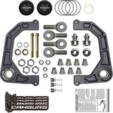 Camburg KINETIK V2 Billet Uniball Upper Control Arms CAM-310184-GRY for Toyota Tacoma (05-23), 4Runner (03-23), FJ Cruiser (07-14) CNC-machined aluminum suspension kit with hardware