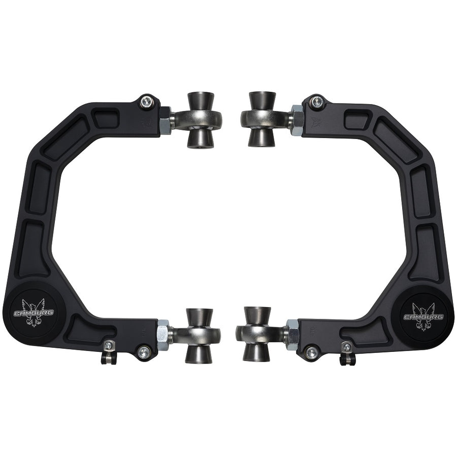 Camburg KINETIK V2 Billet Uniball Upper Control Arms CAM-310184-GRY for Toyota Tacoma (05-23), 4Runner (03-23), FJ Cruiser (07-14) heavy-duty CNC billet aluminum suspension arms