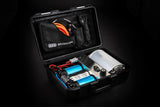 ARB Brushless Twin Motor Portable 12V Air Compressor CKBLTP12 in rugged black case with hose and wiring for off-road use