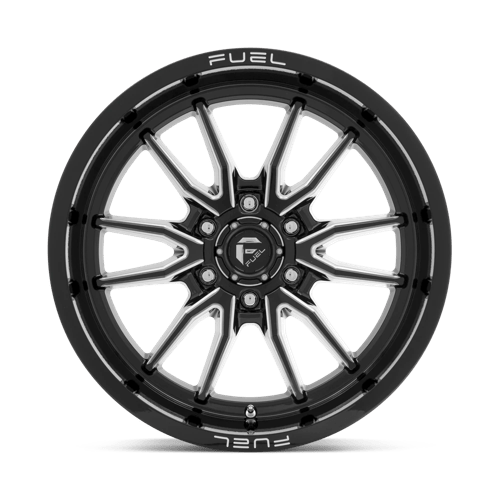 Fuel 1PC D761 Clash - 17X9 -12mm - Gloss Black Milled