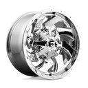 Fuel 1PC D573 Cleaver - 20X9 01mm - Chrome Plated off-road wheel with deep lip and multi-spoke design