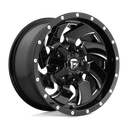 Fuel 1PC D574 Cleaver - 17X9 -12mm - Gloss Black Milled wheel with deep lip and aggressive multi-spoke design