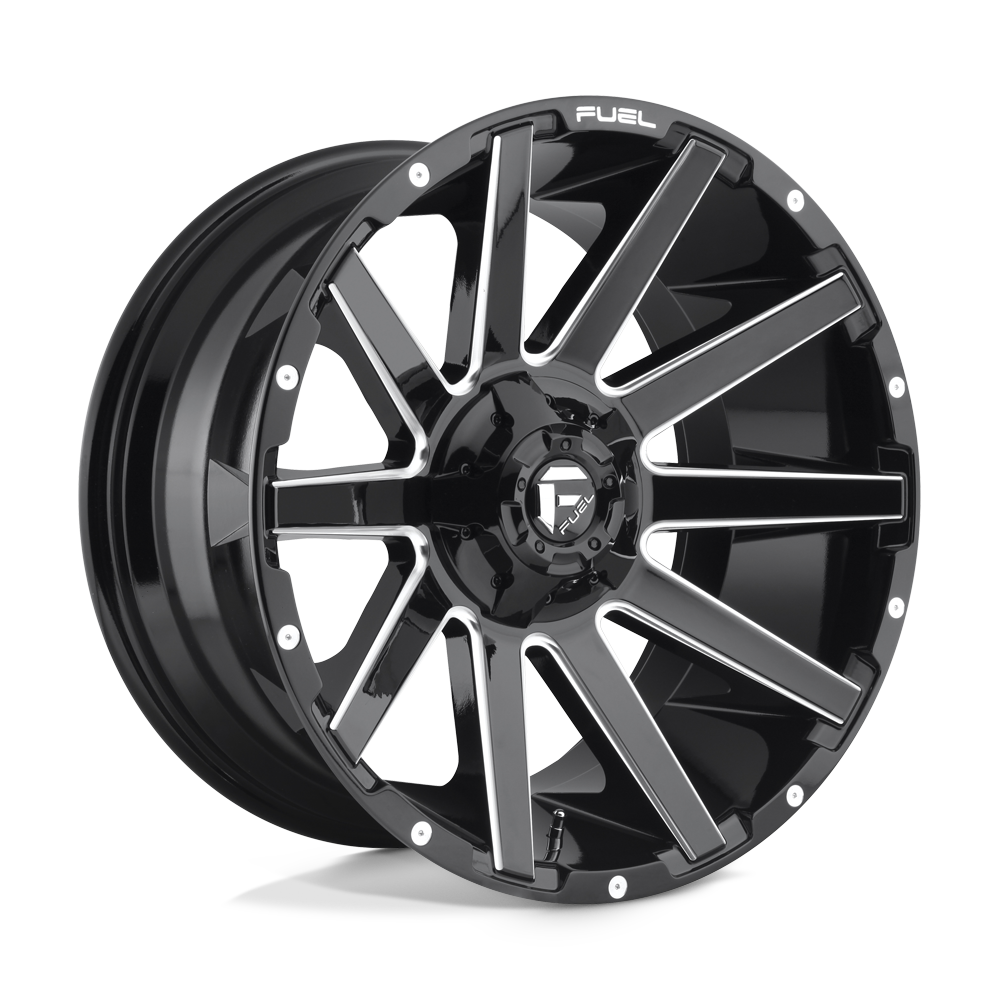 Fuel 1PC D615 Contra - 18X9 -12mm - Gloss Black Milled