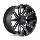 Fuel 1PC D616 Contra - 20X9 02mm - Matte Black Milled off-road wheel with multi-spoke design and milled accents