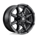 Fuel 1PC D575 Coupler - 18X9 -12mm - Gloss Black wheel with multi-spoke heavy-duty design for off-road use