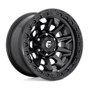 Fuel 1PC D694 Covert - 17X9 -12mm - Matte Black 6-lug off-road wheel with aggressive beadlock-style rim design
