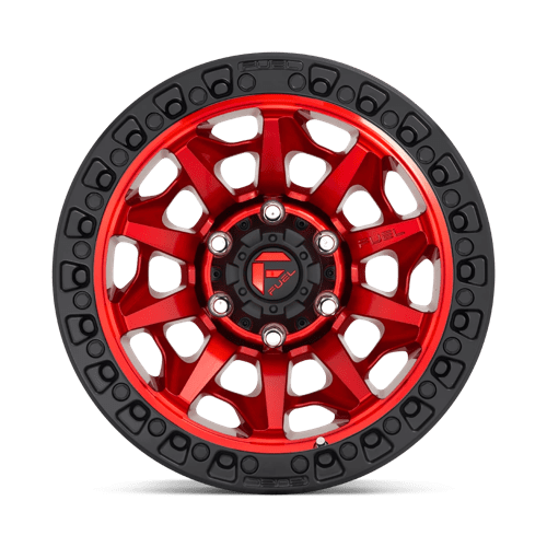 Fuel 1PC D695 Covert - 17X9 -12mm - Candy Red Black Bead Ring