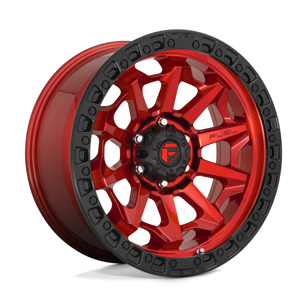 Fuel 1PC D695 Covert - 18X9 01mm - Candy Red Black Bead Ring