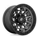 Fuel 1PC D716 Covert - 18X9 -12mm - Matte Gun Metal Black Bead Ring wheel with multi-spoke rugged off-road design
