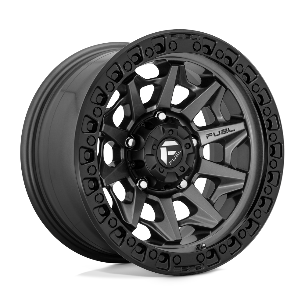 Fuel 1PC D716 Covert - 17X9 01mm - Matte Gun Metal Black Bead Ring
