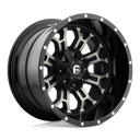 Fuel 1PC D561 Crush - 18X9 01mm Gloss Machined Double Dark Tint wheel with multi-spoke design and beadlock-style rim accents