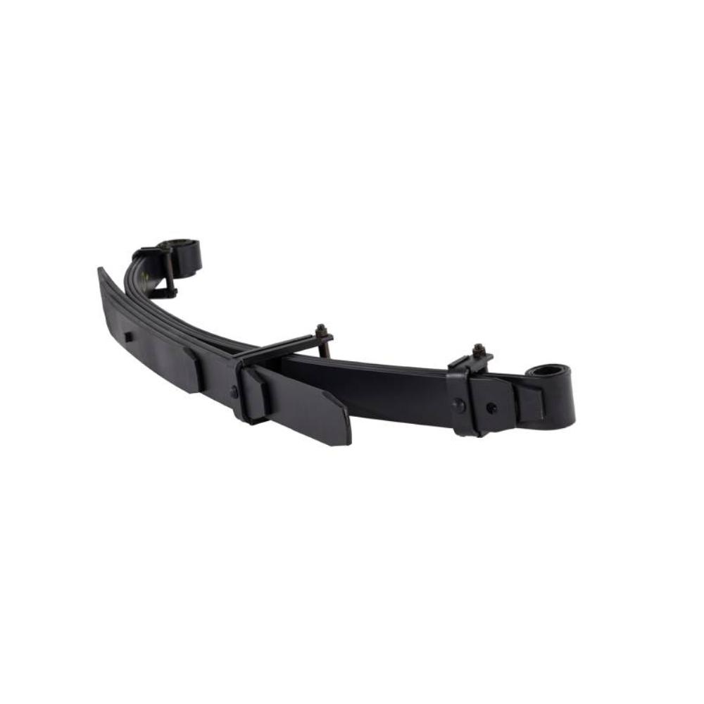 Old Man Emu OME Rear Leaf Spring CS018R for Toyota Hilux (97-04) with draw-tapered, diamond-cut leaves and leaf clamp