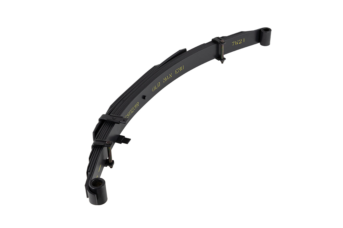 Old Man Emu Rear Leaf Spring CS023R black heavy-duty draw-tapered diamond cut steel suspension leaf spring
