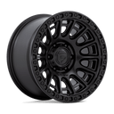 Fuel 1PC D832 Cycle - 17X9 1mm - Blackout wheel with multi-spoke design and rugged beadlock style lip for off-road use