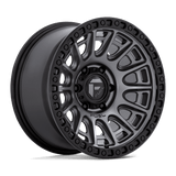Fuel 1PC D835 Cycle - 17X9 1mm - Matte Gunmetal With Black Ring