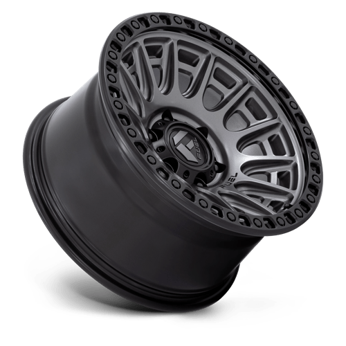 Fuel 1PC D835 Cycle - 17X9 1mm - Matte Gunmetal With Black Ring