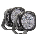 ARB Quatro Combo Pair PM411 trail running lights with wide spread pattern and 9.5-degree spot beam for off-road vehicles