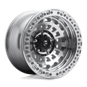 Fuel 1PC D102 Zephyr Beadlock - 17X9 -15mm - Gloss Machined off-road wheel with multi-spoke design and polished finish