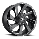 Fuel 1PC D592 Razor - 17X9 01mm - Matte Black Milled off-road wheel with machined accents and multi-spoke design