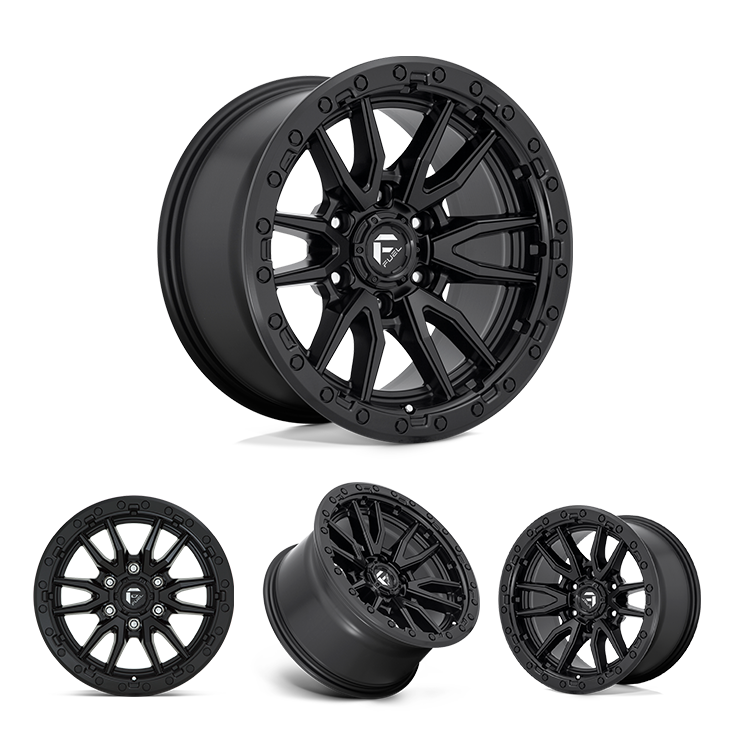 17x9" + 01MM OffSet Fuel Wheels & Tires Package - Bundle & Save $100 - Fitment Guarantee