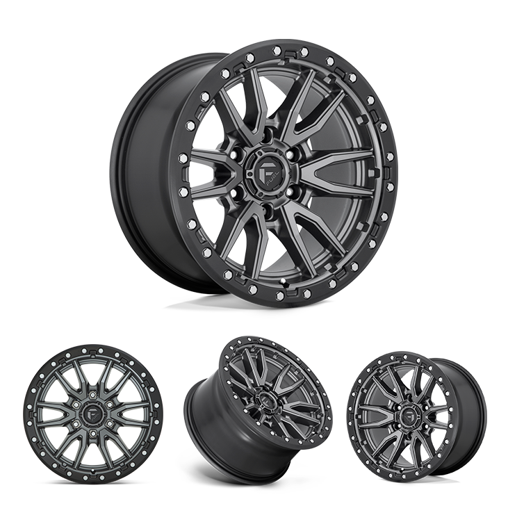 17x9" -12 MM OffSet Fuel Wheels for Tacoma 2nd & 3rd Gen - Fitment Guarantee, heavy-duty matte black cast aluminum design