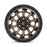 Fuel 1PC D696 Covert - 15X8 -19mm - Matte Bronze Black Bead Ring cast aluminum wheel for 4Runner 2003-2024 and similar 4x4 trucks