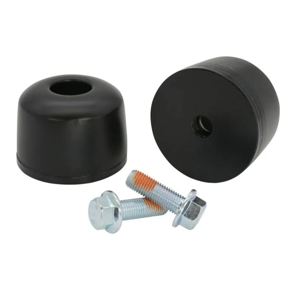 Durobumps Front Premium Off Road Bump Stops DBF17T for Toyota Tundra (00-06), LandCruiser 200 Series, LandCruiser 100 Series (No Lift Required) with dual durometer rubber and mounting bolts.