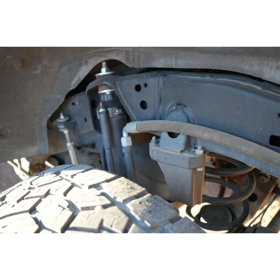 Durobumps 2-inch Extended Bump Stops DBR425 installed on Toyota 4Runner (03-23), FJ Cruiser (07-14), Lexus GX460 & GX470 suspension with lifted coil springs