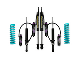 Dobinsons MRR 2-2.5 inch Lift Kit for Land Cruiser 250 (2024-2025) 3.5L Gas / 2.8 Diesel with black remote reservoir shocks and teal coil springs