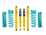 Dobinsons Twin Tube 2-2.5 inch Lift Kit for Land Cruiser 250 (2024-2025) 3.5L Gas / 2.8 Diesel with heavy-duty yellow shocks and teal coil springs