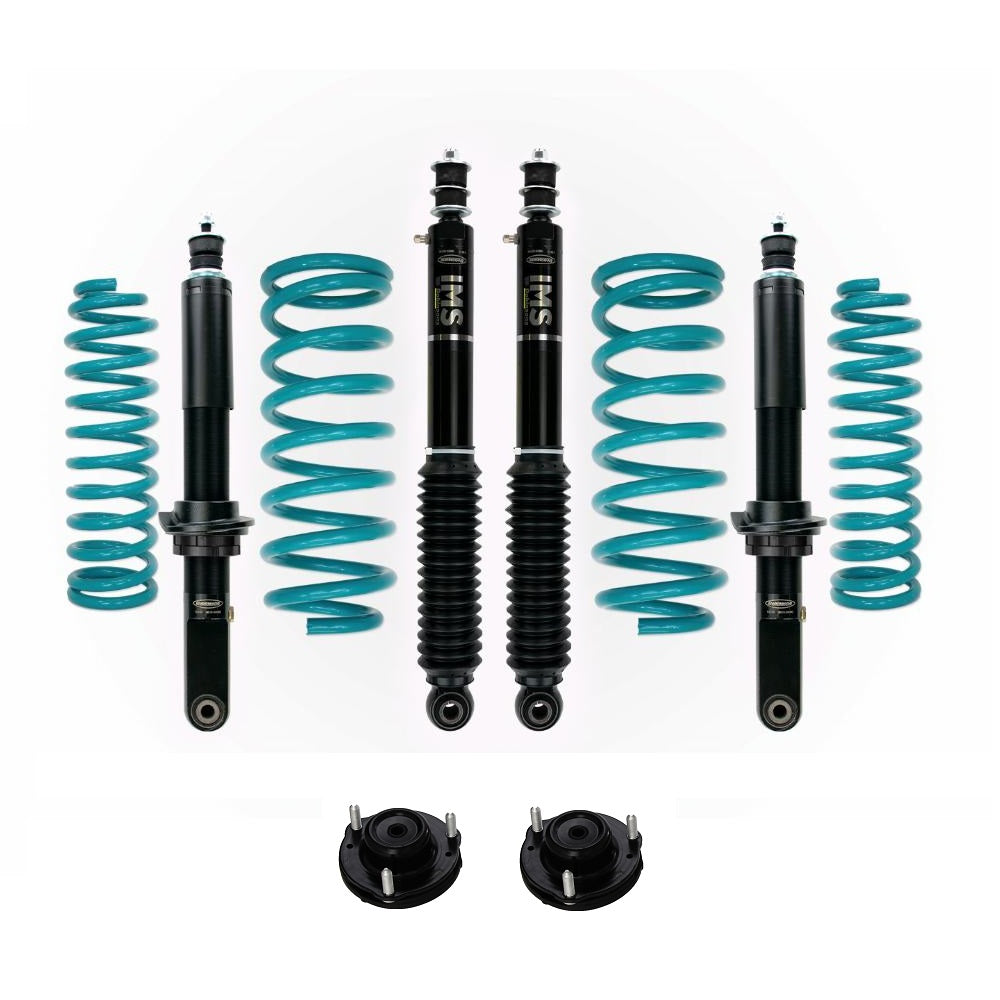 Dobinsons IMS 2-2.5 inch Lift Kit for 4Runner (96-02) - Black/Teal with heavy-duty assembled front shocks and coil springs