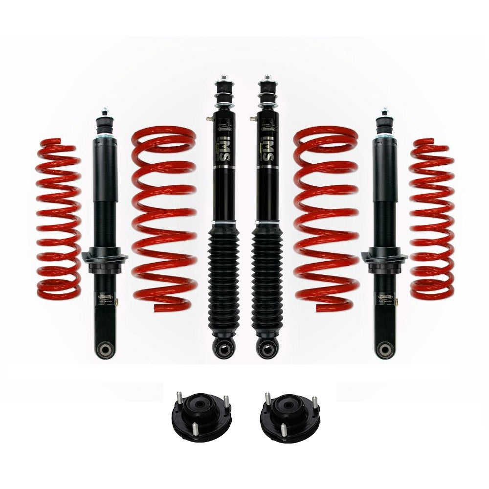 Dobinsons IMS 2-2.5 inch Lift Kit for 4Runner (96-02) - Black/Red with assembled heavy-duty front shocks and coil springs suspension