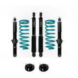Dobinsons IMS 2-2.5 inch Lift Kit for 4Runner (96-02) - Black/Teal with assembled front shocks and coil springs suspension system