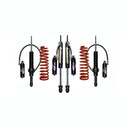 Dobinsons MRR 3-Way Adjustable 2-2.5 inch Lift Kit for 4Runner (96-02) with high-performance black/red shocks and coil springs